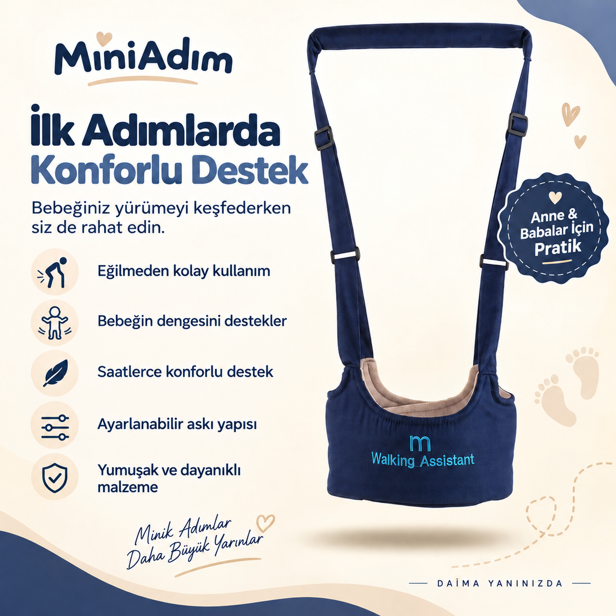 Bebek Yürüme Destek Askısı